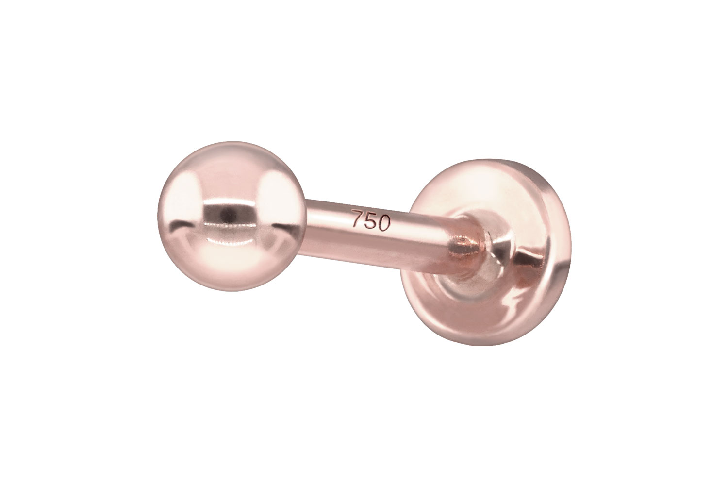14/18 Karat Gold Labret Piercing